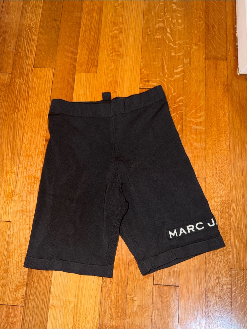 Marc Jacobs Black Unisex Athletic Logo Bike Shorts